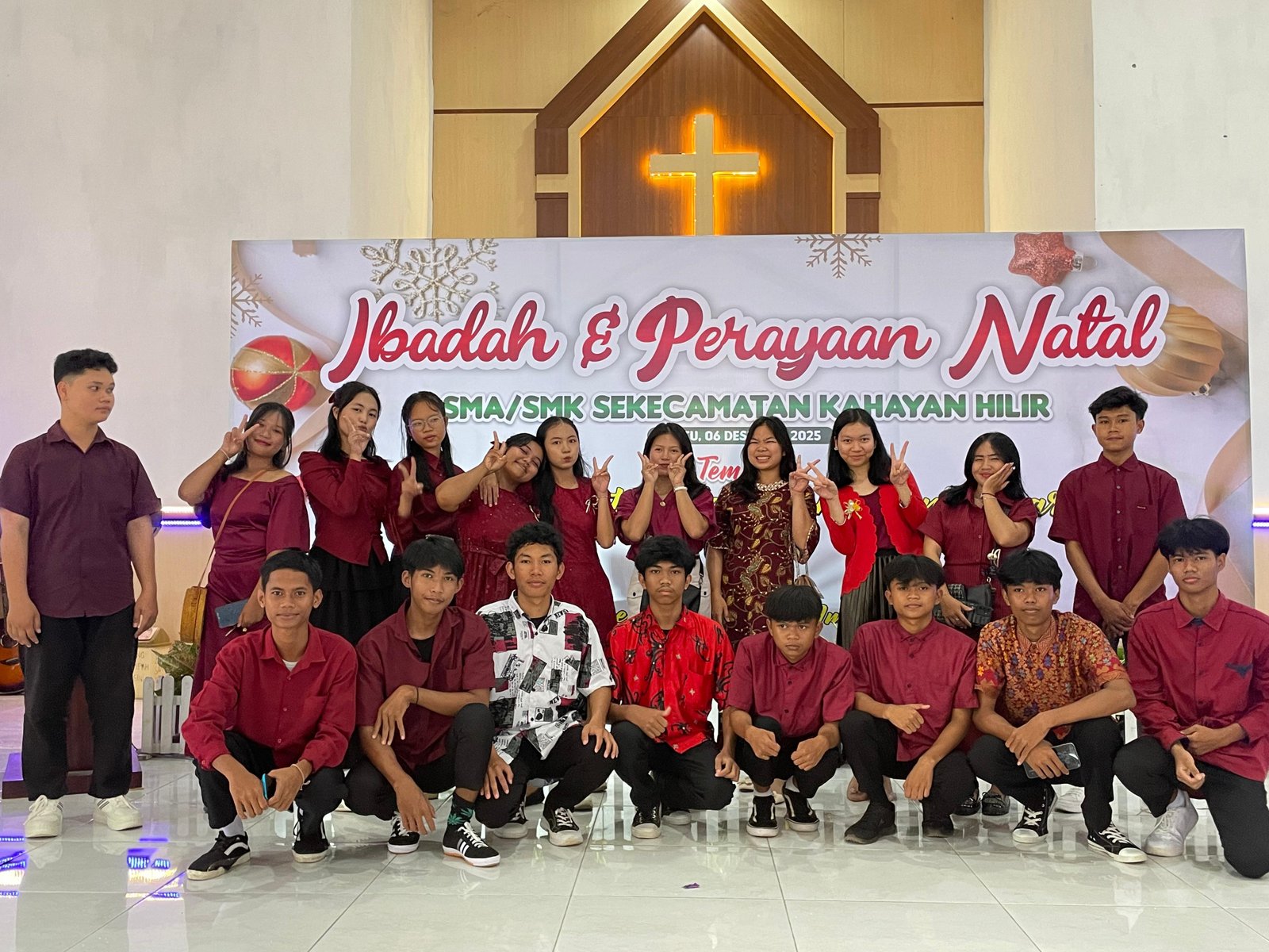 Perayaan Natal Gabungan SMA/SMK Kecamatan Kahayan Hilir
