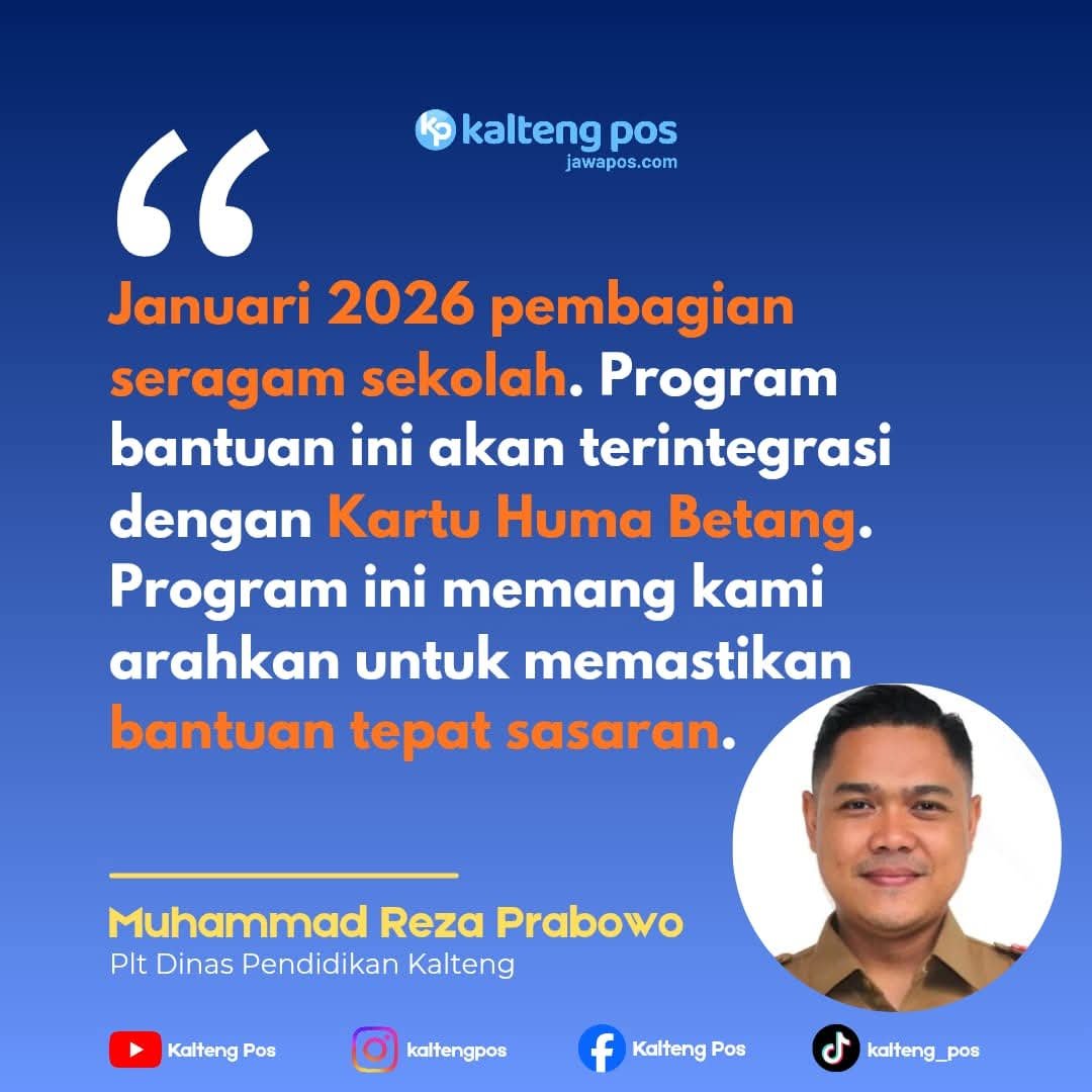 SMKN 1 Pulang Pisau Sambut Program Seragam Sekolah Gratis dari Pemprov Kalteng